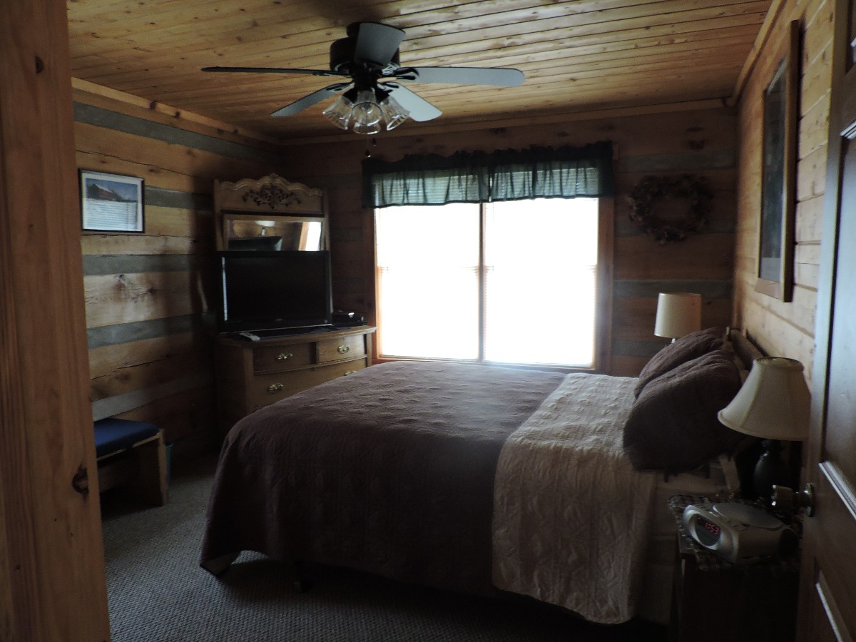 Rustic View Downstairs Bedroom
