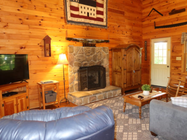 Stone Gas Fireplace